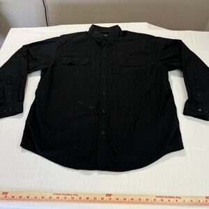 5.11 Tactical Shirt Mens 2XL Black Button Front Uniform Heavyweight EUC Outdoors